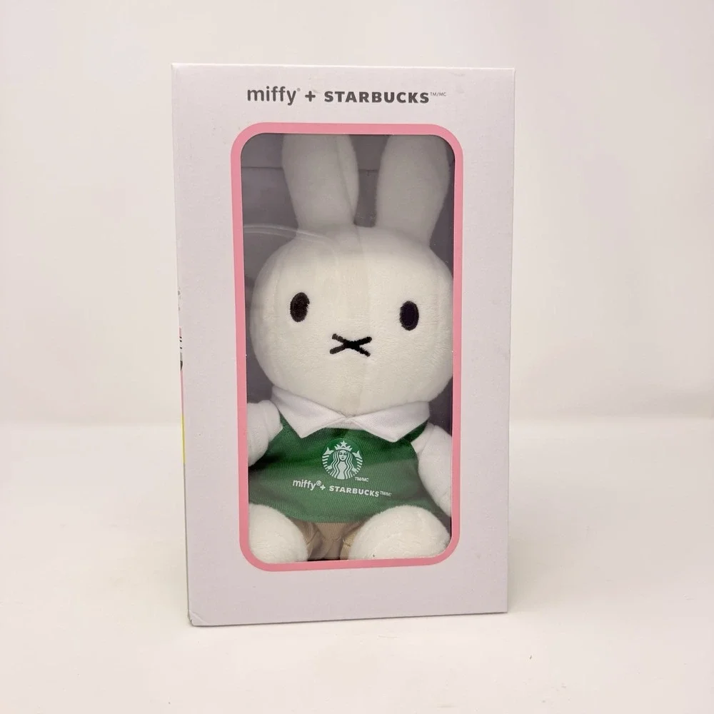 Starbucks Miffy Plush 2026 Limited Edition Green Apron NIB Rare Collab New